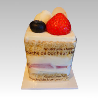 Carré crème fraîche aux Fraises