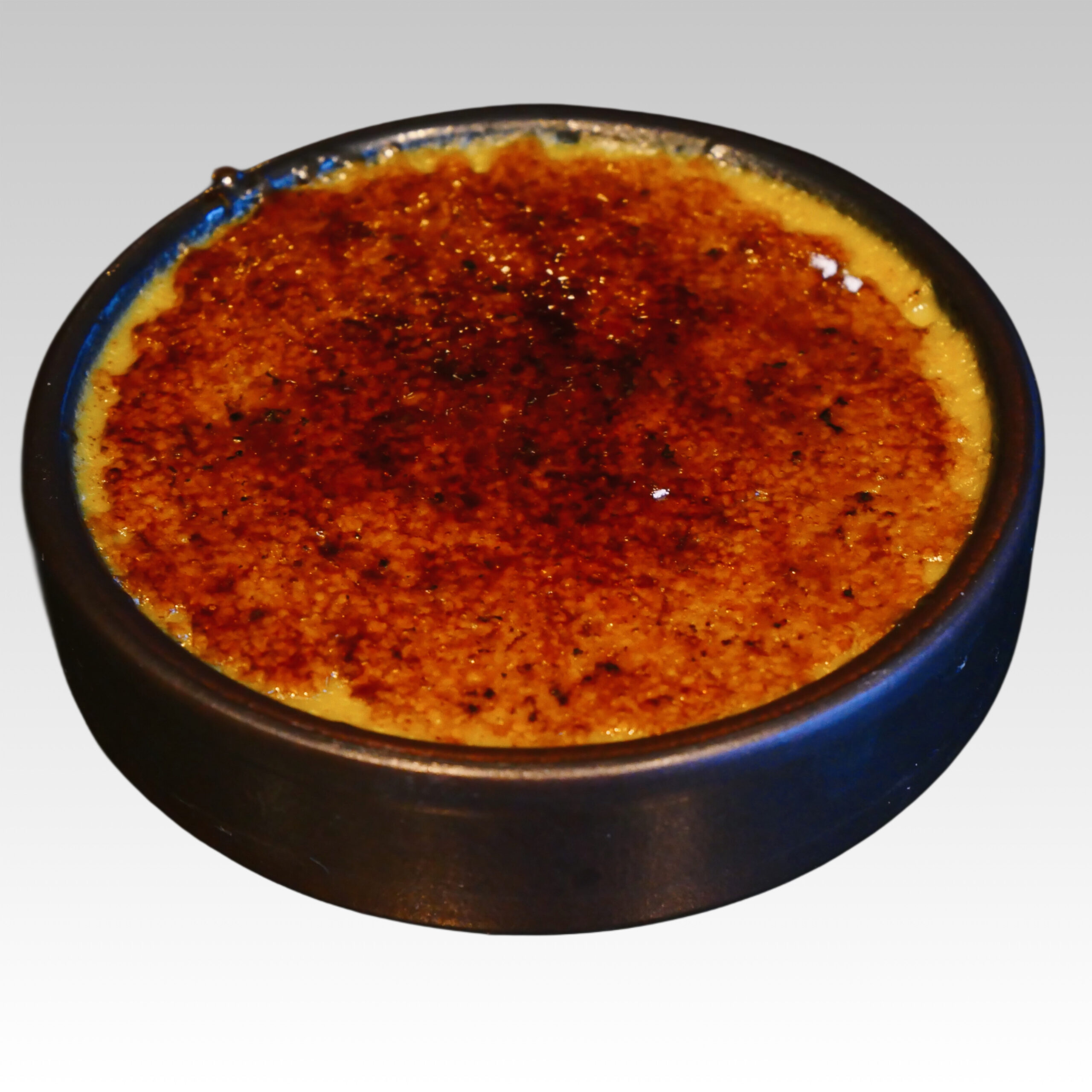 Crème brûlée au thé vert